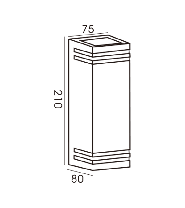 โคมไฟผนังใส 2 ทาง ทรงสี่เหลี่ยม 75 ชิ้น HR60238 โคมไฟผนังใส 2 ทาง ทรงสี่เหลี่ยม 75 ชิ้น HR60238