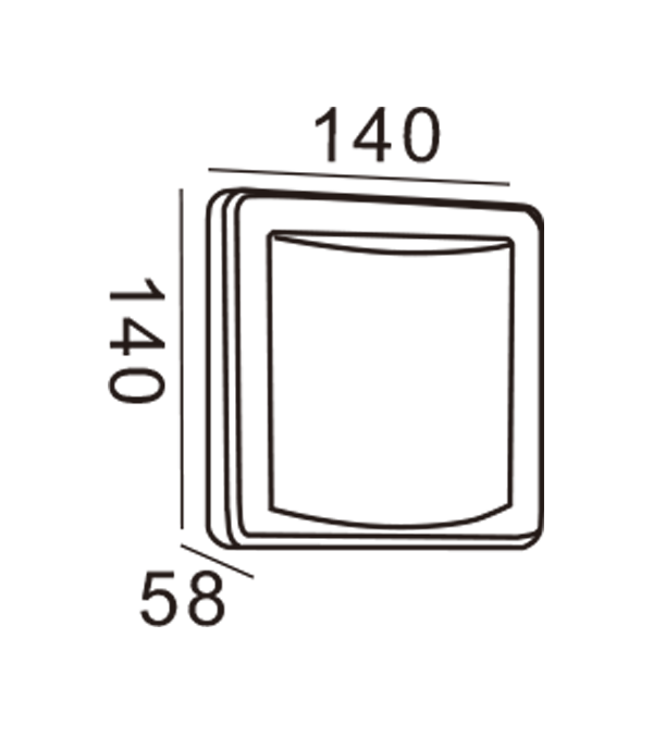 Apple Wall Light-สี่เหลี่ยมผืนผ้า HR20013 Apple Wall Light-สี่เหลี่ยมผืนผ้า HR20013