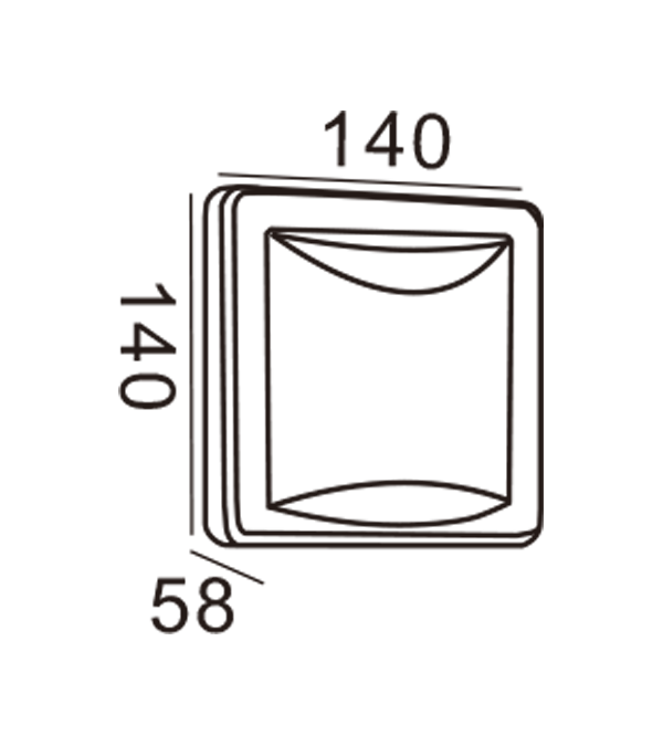 Apple Wall Light-สี่เหลี่ยมผืนผ้า HR20014 Apple Wall Light-สี่เหลี่ยมผืนผ้า HR20014