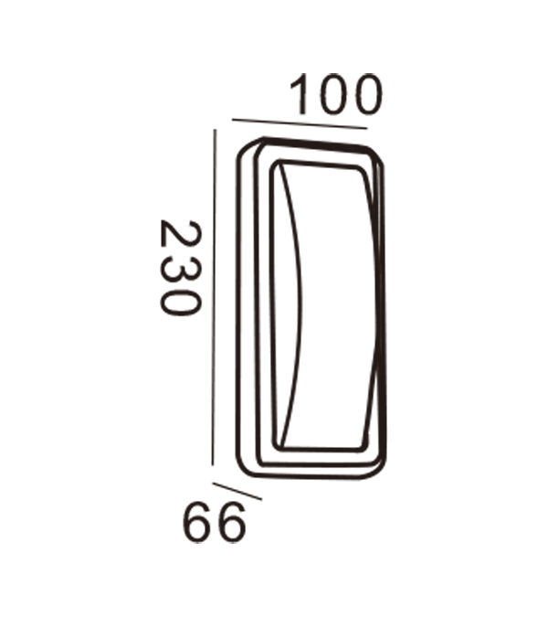 Apple Wall Light-สี่เหลี่ยมผืนผ้า HR20023 Apple Wall Light-สี่เหลี่ยมผืนผ้า HR20023