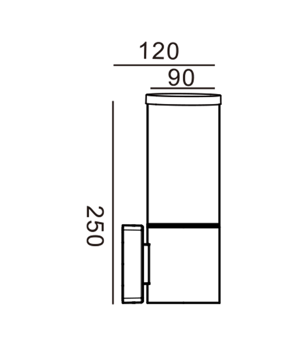90 โคมไฟติดผนังเอวเล็ก HR60731 90 โคมไฟติดผนังเอวเล็ก HR60731