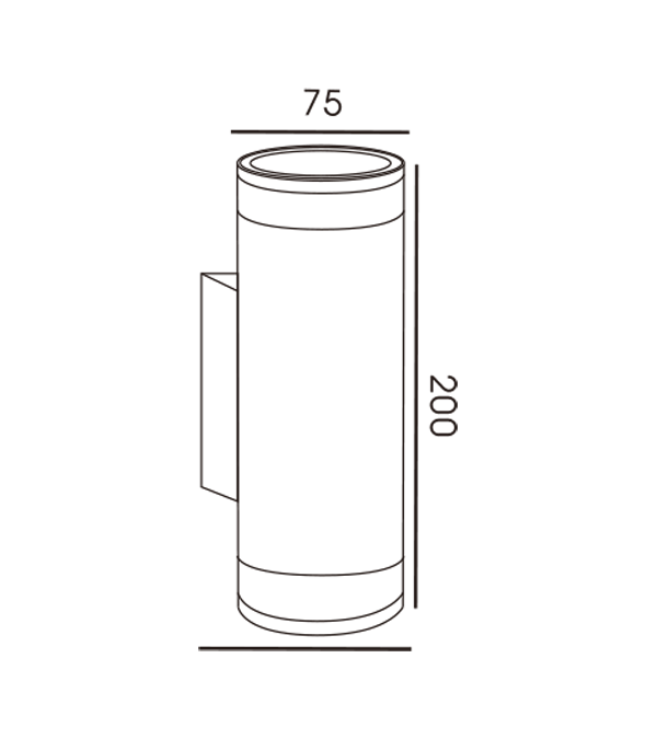 75 Pipe Double Deck Double Head โคมไฟติดผนัง PAMM HR60278 75 Pipe Double Deck Double Head โคมไฟติดผนัง PAMM HR60278