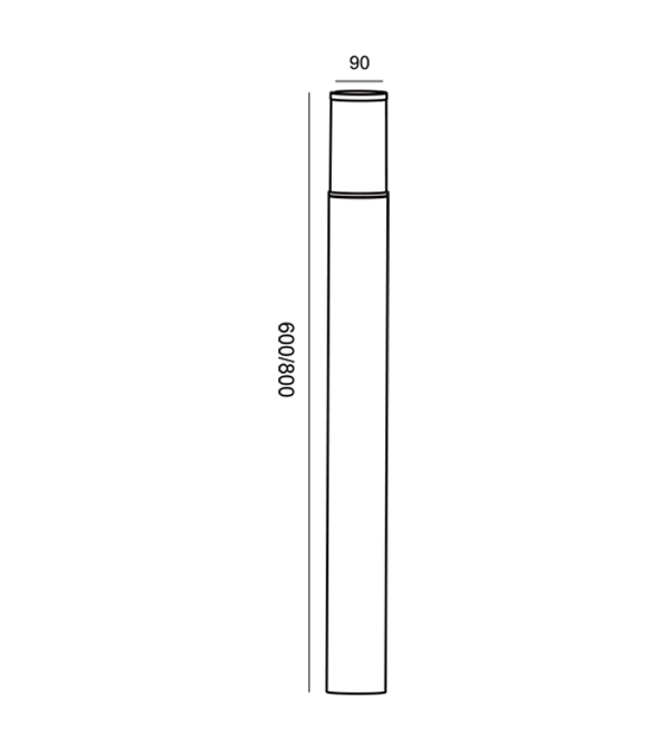 ไฟสวน LED เอวเล็ก HR60733-600 ไฟสวน LED เอวเล็ก HR60733-600