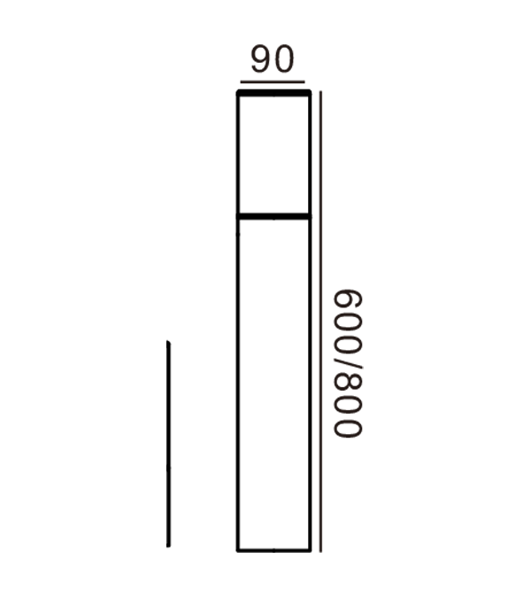 โคมไฟสวนนม HR65022-600 โคมไฟสวนนม HR65022-600