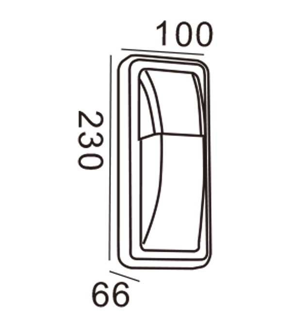 Apple Wall Light-สี่เหลี่ยมผืนผ้า HR20025 Apple Wall Light-สี่เหลี่ยมผืนผ้า HR20025