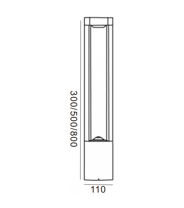 ไฟสวน LED ทรงสี่เหลี่ยม 110 ดวง HR60032-500-LED ไฟสวน LED ทรงสี่เหลี่ยม 110 ดวง HR60032-500-LED