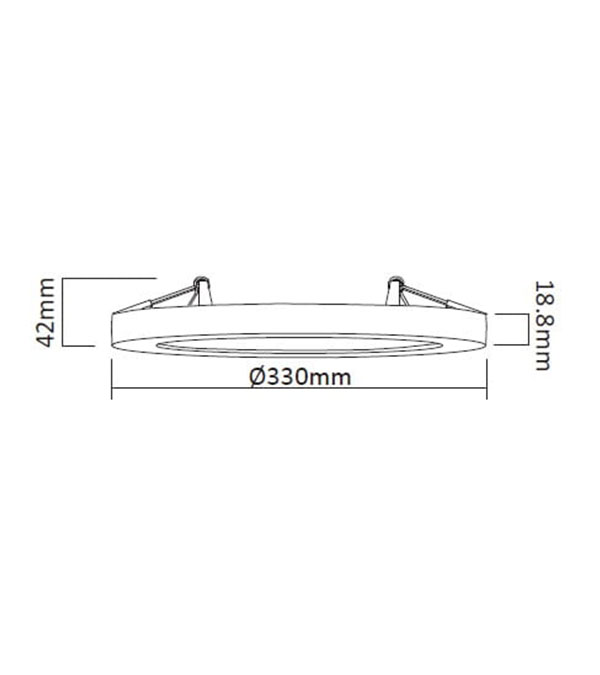 โคมไฟเพดาน LED 330 HR10101 โคมไฟเพดาน LED 330 HR10101