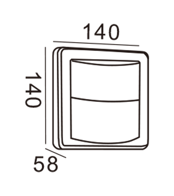 Apple Wall Light-สี่เหลี่ยมผืนผ้า HR20015 Apple Wall Light-สี่เหลี่ยมผืนผ้า HR20015